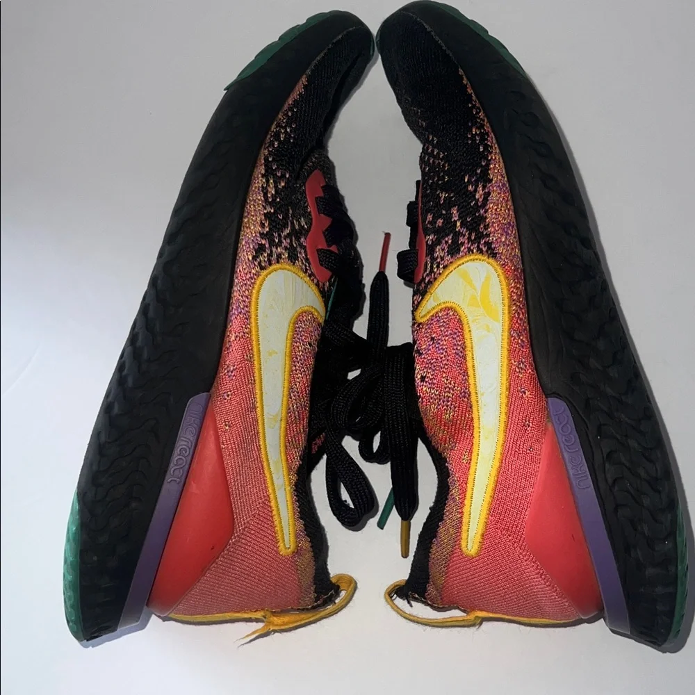 Nike React Black Knit‎ Colorful Sneakers